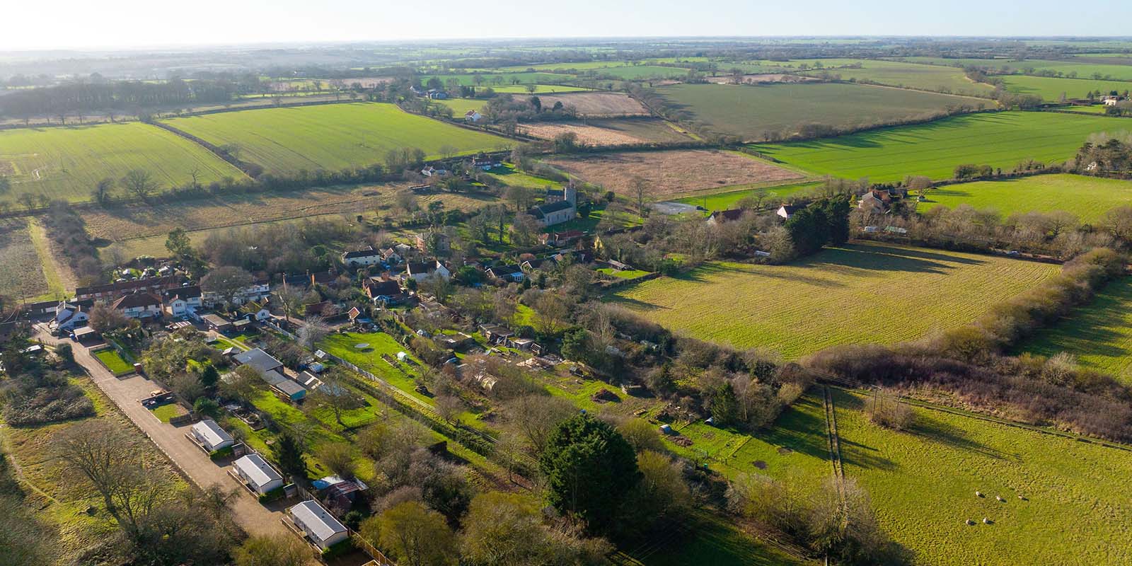 Aerial view of Vilage