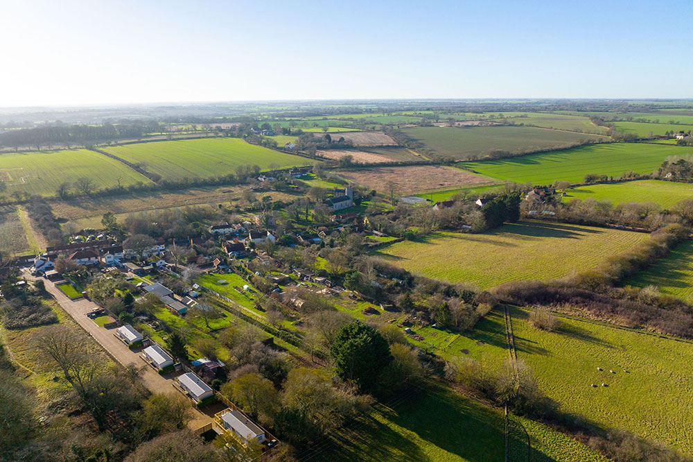 Aerial view of Vilage