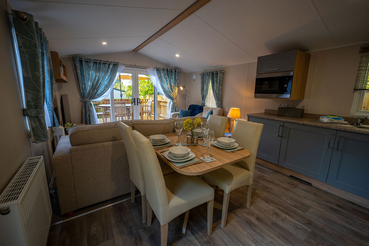 Luxury self-catering holiday caravan